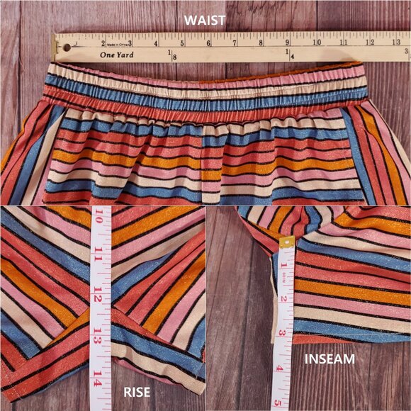 NWT Vetchy Womens Size Small Sunset Stripe Shirt & Shorts 2 Pieces Set - Picture 16 of 16